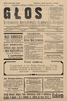 Głos Drohobycko-Borysławsko-Samborsko-Stryjski : bezpłatny tygodnik informacyjny. 1930, nr 8