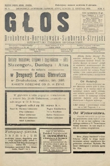 Głos Drohobycko-Borysławsko-Samborsko-Stryjski : bezpłatny tygodnik informacyjny. 1930, nr 9