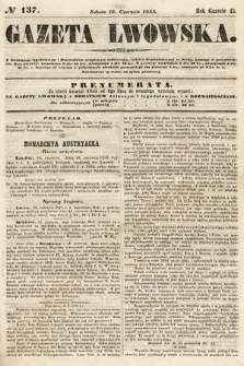 Gazeta Lwowska. 1855, nr 137