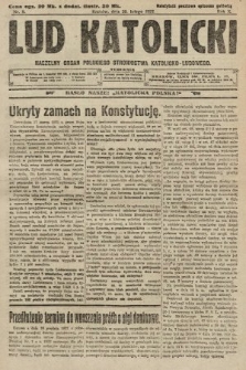 Lud Katolicki : naczelny organ Polskiego Stronnictwa Katolicko-Ludowego. 1922, nr 9