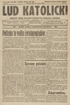 Lud Katolicki : naczelny organ Polskiego Stronnictwa Katolicko-Ludowego. 1922, nr 12