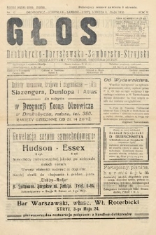 Głos Drohobycko-Borysławsko-Samborsko-Stryjski : bezpłatny tygodnik informacyjny. 1930, nr 10