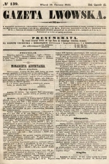 Gazeta Lwowska. 1855, nr 139