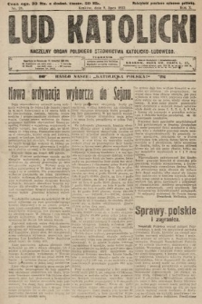 Lud Katolicki : naczelny organ Polskiego Stronnictwa Katolicko-Ludowego. 1922, nr 28