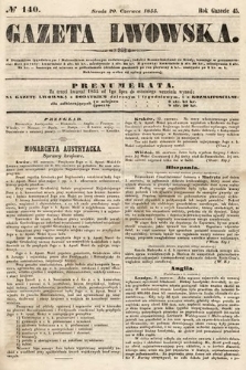 Gazeta Lwowska. 1855, nr 140