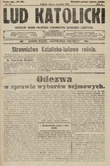 Lud Katolicki : naczelny organ Polskiego Stronnictwa Katolicko-Ludowego. 1922, nr 36