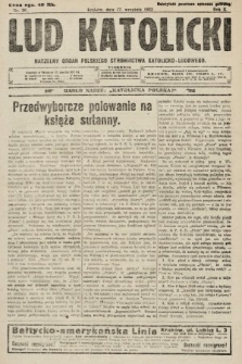 Lud Katolicki : naczelny organ Polskiego Stronnictwa Katolicko-Ludowego. 1922, nr 38