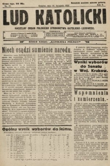 Lud Katolicki : naczelny organ Polskiego Stronnictwa Katolicko-Ludowego. 1922, nr 47