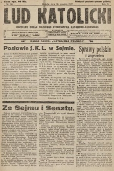 Lud Katolicki : naczelny organ Polskiego Stronnictwa Katolicko-Ludowego. 1922, nr 50