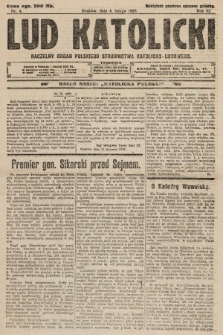 Lud Katolicki : naczelny organ Polskiego Stronnictwa Katolicko-Ludowego. 1923, nr 4