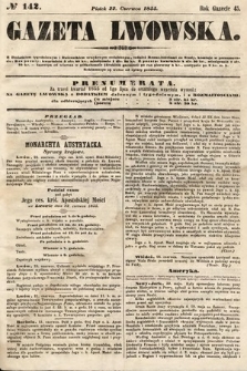 Gazeta Lwowska. 1855, nr 142