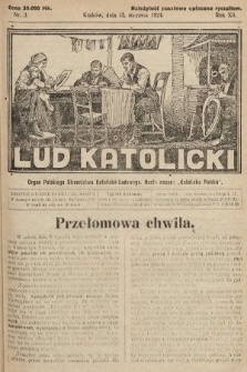Lud Katolicki : organ Polskiego Stronnictwa Katolicko-Ludowego. 1924, nr 3