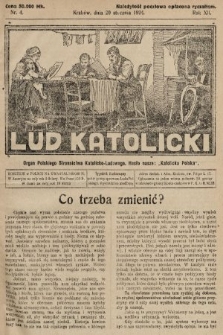 Lud Katolicki : organ Polskiego Stronnictwa Katolicko-Ludowego. 1924, nr 4