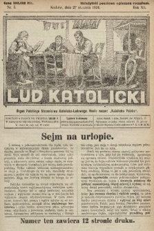 Lud Katolicki : organ Polskiego Stronnictwa Katolicko-Ludowego. 1924, nr 5