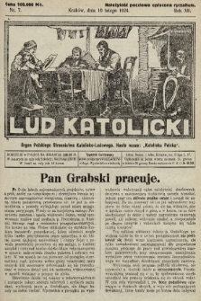 Lud Katolicki : organ Polskiego Stronnictwa Katolicko-Ludowego. 1924, nr 7