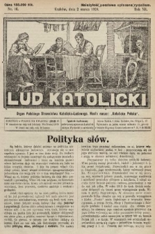 Lud Katolicki : organ Polskiego Stronnictwa Katolicko-Ludowego. 1924, nr 10