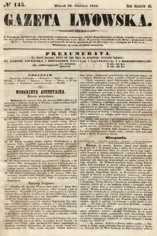 Gazeta Lwowska. 1855, nr 145