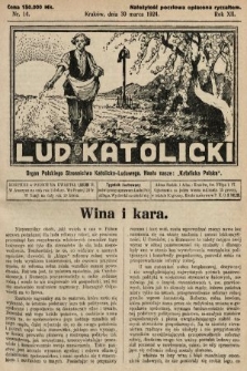 Lud Katolicki : organ Polskiego Stronnictwa Katolicko-Ludowego. 1924, nr 14