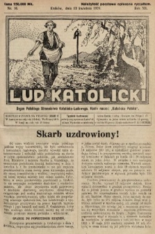 Lud Katolicki : organ Polskiego Stronnictwa Katolicko-Ludowego. 1924, nr 16