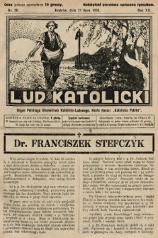 Lud Katolicki : organ Polskiego Stronnictwa Katolicko-Ludowego. 1924, nr 29