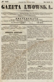 Gazeta Lwowska. 1855, nr 147