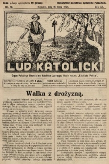 Lud Katolicki : organ Polskiego Stronnictwa Katolicko-Ludowego. 1924, nr 30