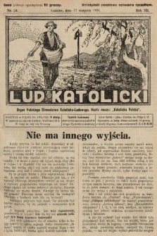 Lud Katolicki : organ Polskiego Stronnictwa Katolicko-Ludowego. 1924, nr 34