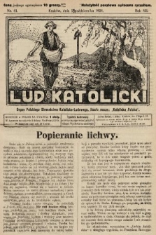 Lud Katolicki : organ Polskiego Stronnictwa Katolicko-Ludowego. 1924, nr 41