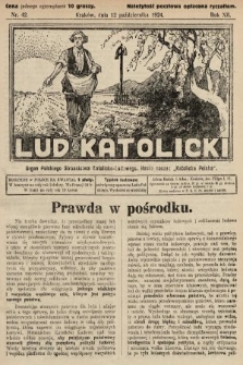 Lud Katolicki : organ Polskiego Stronnictwa Katolicko-Ludowego. 1924, nr 42