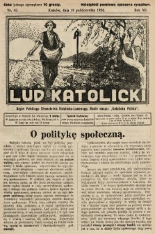 Lud Katolicki : organ Polskiego Stronnictwa Katolicko-Ludowego. 1924, nr 43