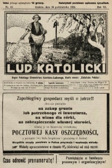 Lud Katolicki : organ Polskiego Stronnictwa Katolicko-Ludowego. 1924, nr 44
