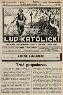 Lud Katolicki : organ Polskiego Stronnictwa Katolicko-Ludowego. 1924, nr 45