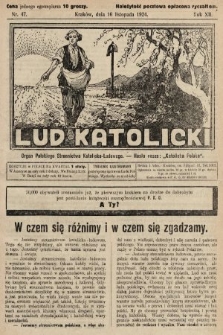 Lud Katolicki : organ Polskiego Stronnictwa Katolicko-Ludowego. 1924, nr 47