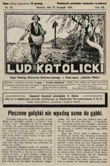 Lud Katolicki : organ Polskiego Stronnictwa Katolicko-Ludowego. 1924, nr 48