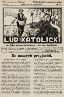 Lud Katolicki : organ Polskiego Stronnictwa Katolicko-Ludowego. 1924, nr 49