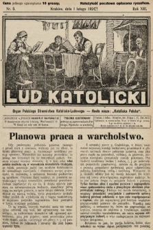 Lud Katolicki : organ Polskiego Stronnictwa Katolicko-Ludowego. 1925, nr 5