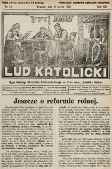 Lud Katolicki : organ Polskiego Stronnictwa Katolicko-Ludowego. 1925, nr 11