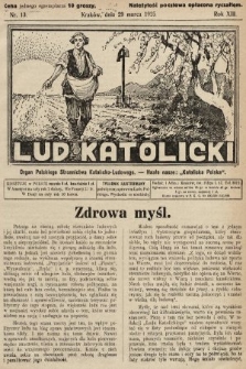 Lud Katolicki : organ Polskiego Stronnictwa Katolicko-Ludowego. 1925, nr 13