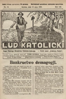 Lud Katolicki : organ Polskiego Stronnictwa Katolicko-Ludowego. 1925, nr 19