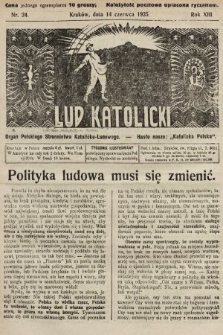 Lud Katolicki : organ Polskiego Stronnictwa Katolicko-Ludowego. 1925, nr 24