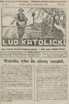 Lud Katolicki : organ Polskiego Stronnictwa Katolicko-Ludowego. 1926, nr 44