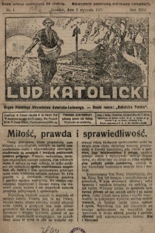 Lud Katolicki : organ Polskiego Stronnictwa Katolicko-Ludowego. 1927, nr 1