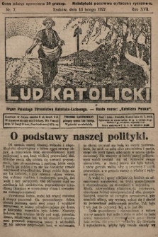 Lud Katolicki : organ Polskiego Stronnictwa Katolicko-Ludowego. 1927, nr 7