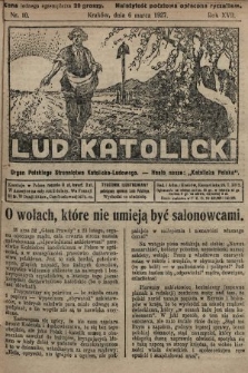 Lud Katolicki : organ Polskiego Stronnictwa Katolicko-Ludowego. 1927, nr 10