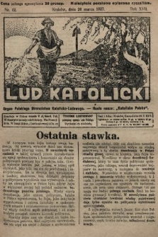 Lud Katolicki : organ Polskiego Stronnictwa Katolicko-Ludowego. 1927, nr 12