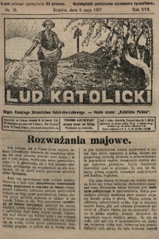 Lud Katolicki : organ Polskiego Stronnictwa Katolicko-Ludowego. 1927, nr 19
