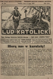 Lud Katolicki : organ Polskiego Stronnictwa Katolicko-Ludowego. 1927, nr 20