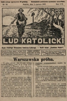 Lud Katolicki : organ Polskiego Stronnictwa Katolicko-Ludowego. 1927, nr 23