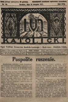 Lud Katolicki : organ Polskiego Stronnictwa Katolicko-Ludowego. 1927, nr 33