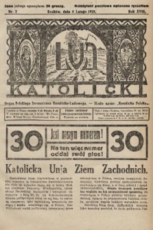 Lud Katolicki : organ Polskiego Stronnictwa Katolicko-Ludowego. 1928, nr 7